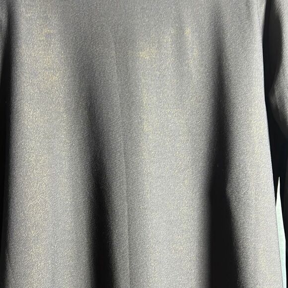 Dennis Basso Caviar Crepe Cardigan W/ Attached Lurex Shell Black Size Medium - Picture 5 of 9